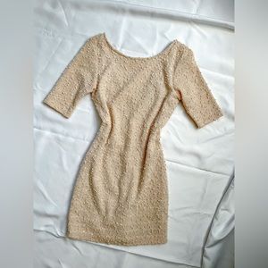 Party beige dress